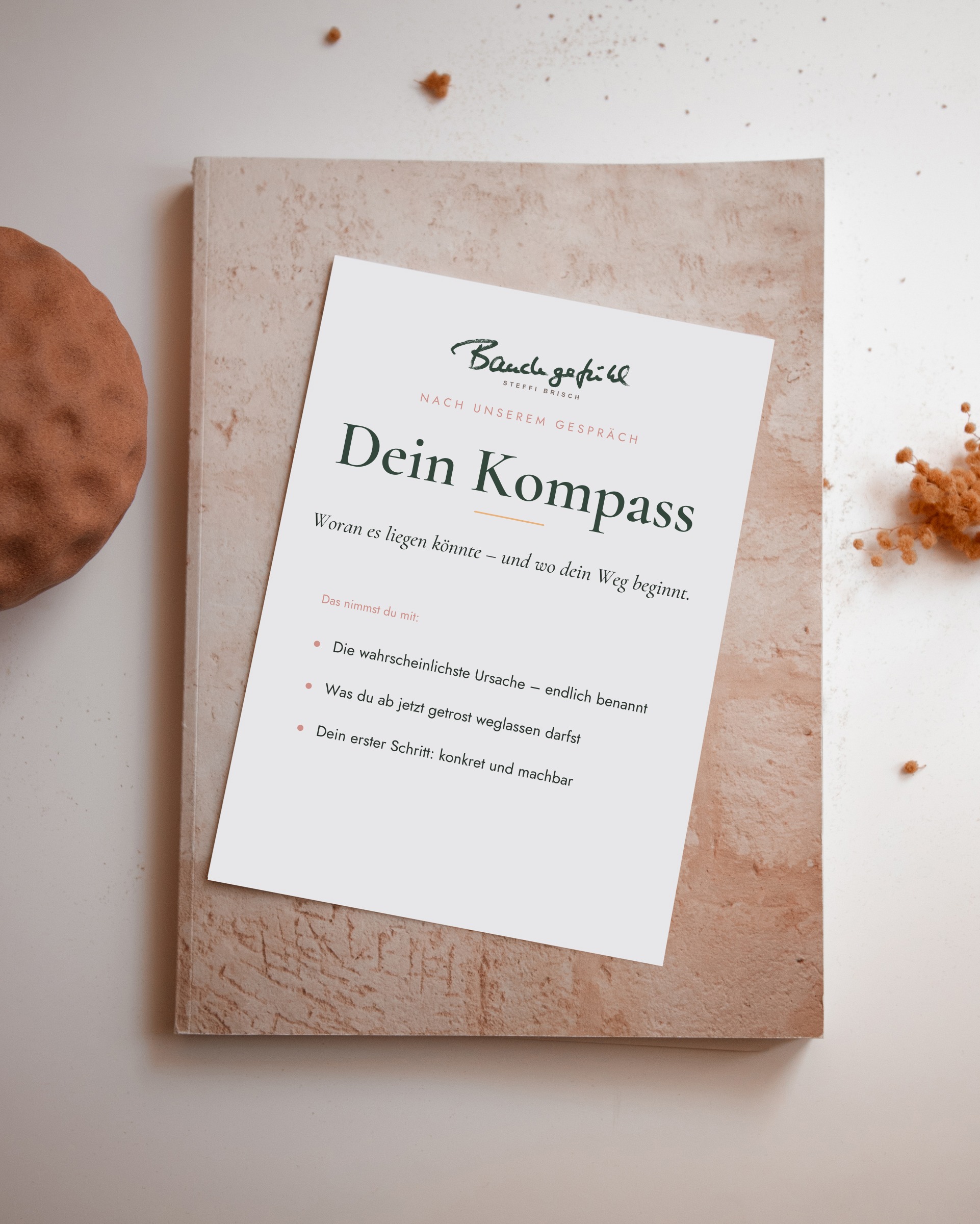 Persönliche schriftliche Zusammenfassung nach der Reizdarm-Online-Beratung Darm-Kompass